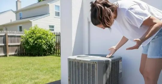 Broken Air Conditioning Outdoor Unit